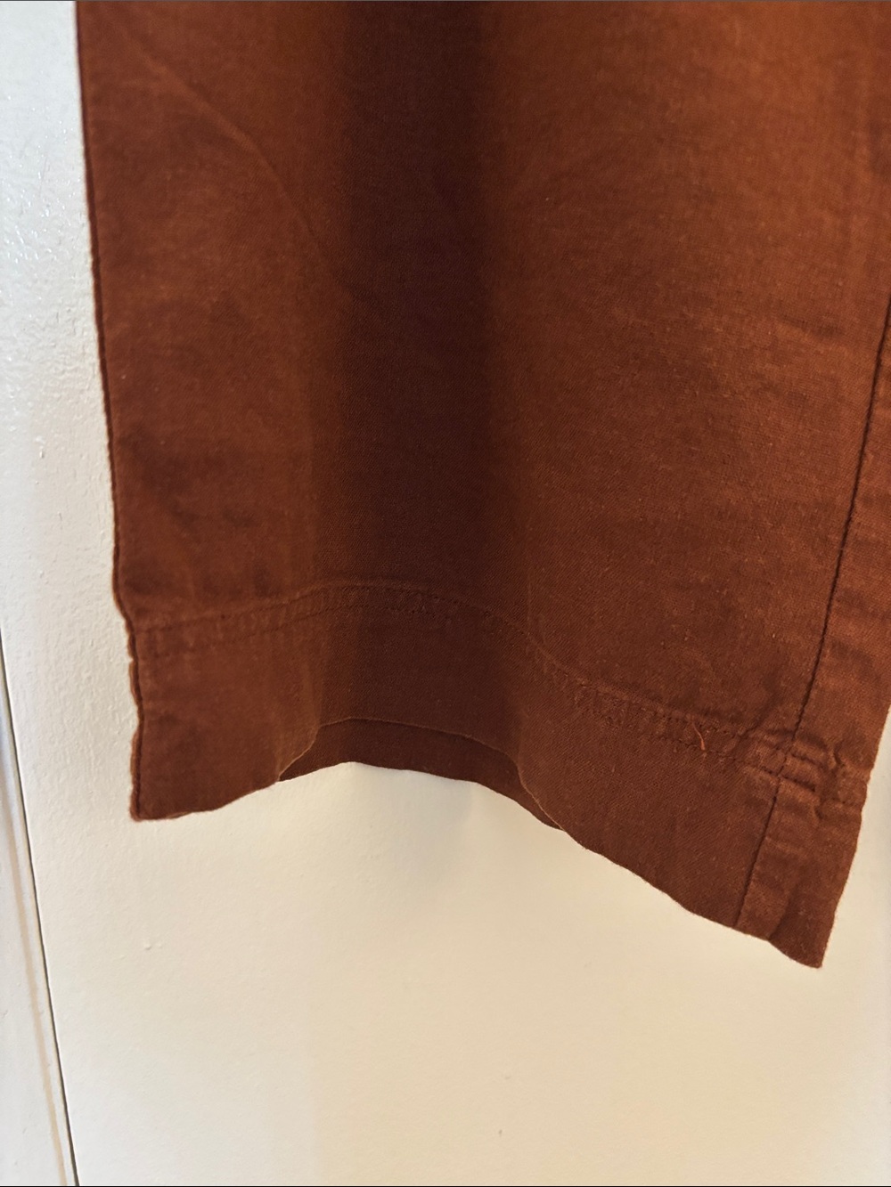 Old Navy Wide-Leg linen Pants in Rust Brown - Picture 5 of 11
